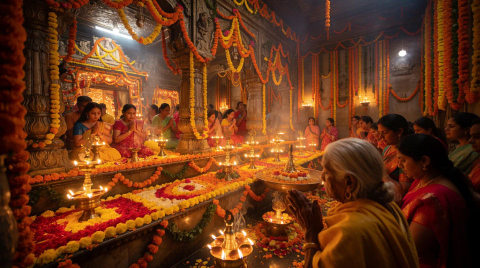 Temple celebration wide