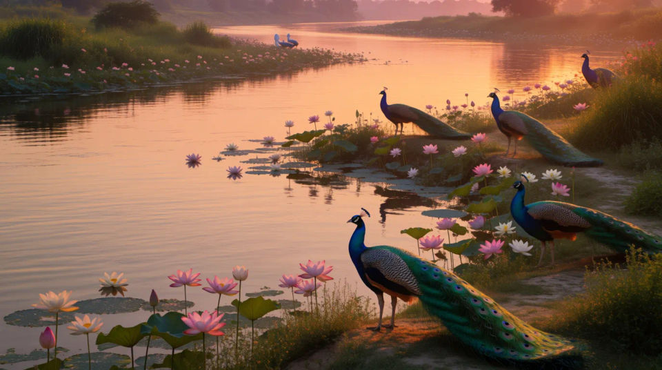 Krishna and Yamuna river