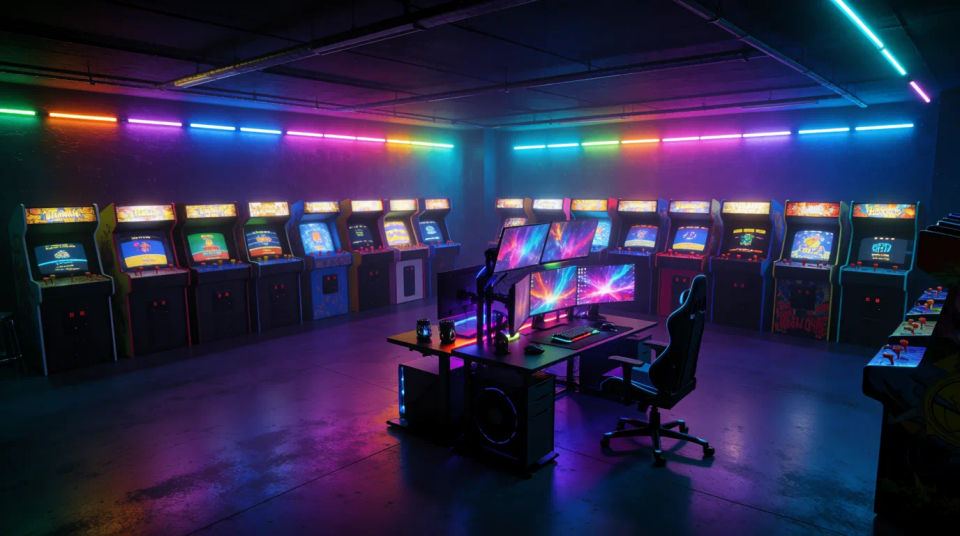 Sala de juego y arcade
