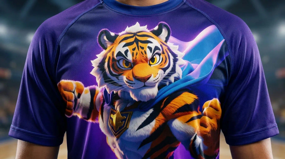 Mascot on a jersey