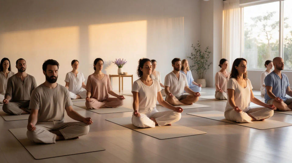 Estudio de meditación en grupo