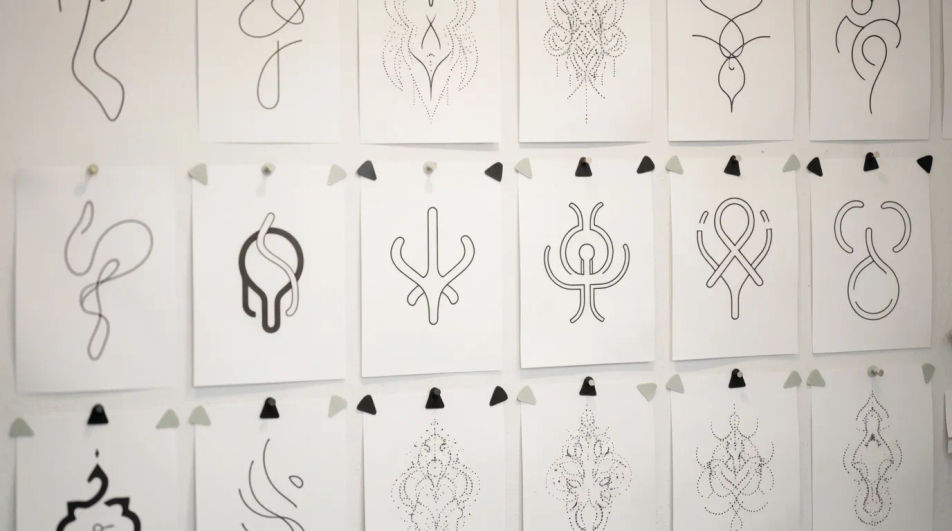 Studio variation wall