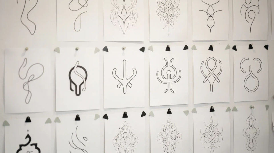 Studio variation wall