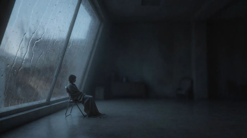 Rainy window wide
