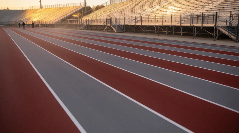 Stadium track scene