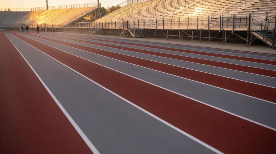 Stadium track scene