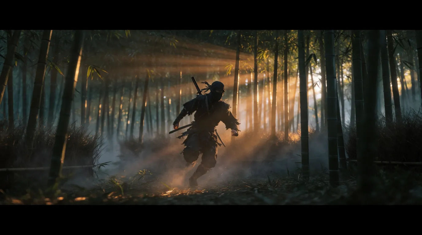 Bamboo forest chase