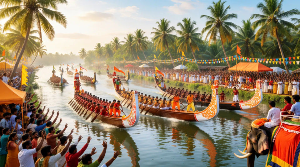 Snake boat race wide