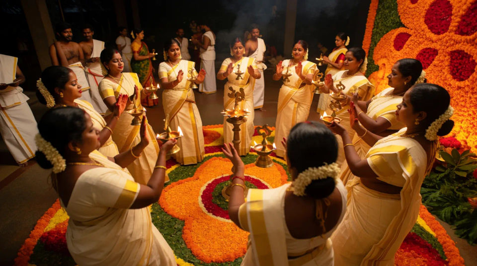 Thiruvathira dance circle