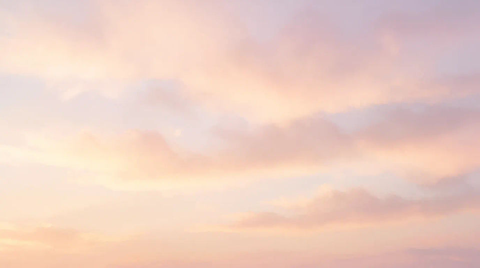 Campo de nubes pastel