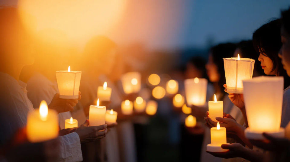 Candlelight gathering