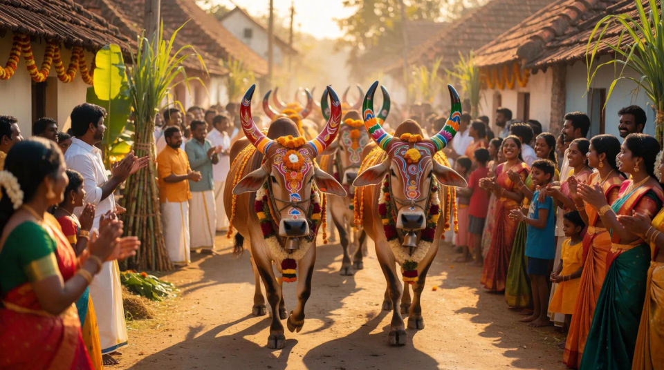 Mattu Pongal procession