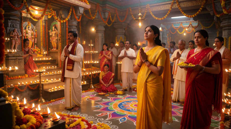 Temple celebration wide