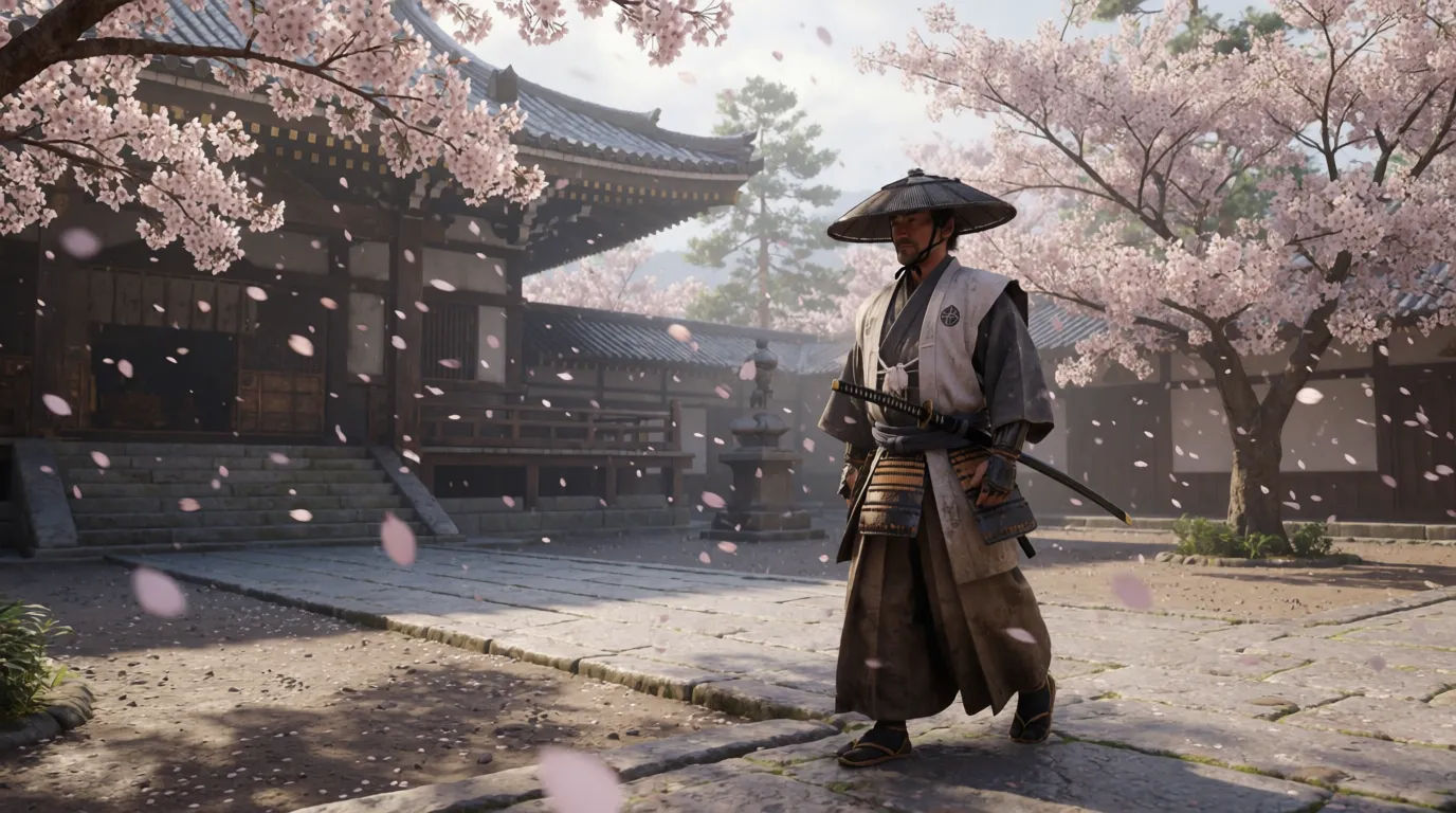 Cherry blossom courtyard