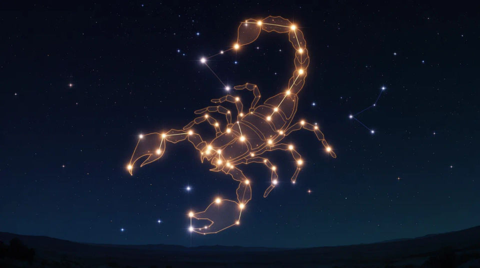 Cielo nocturno de Escorpio