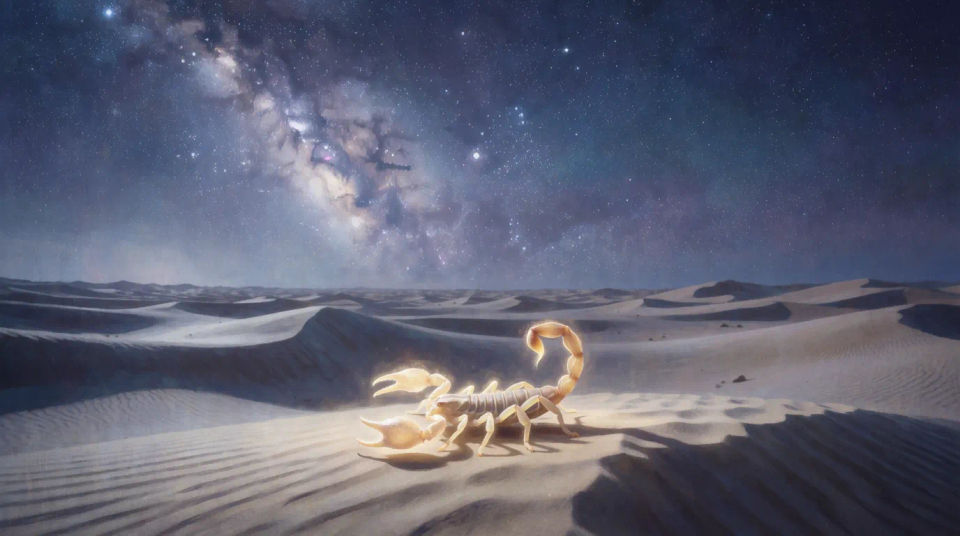 Escorpión en el desierto