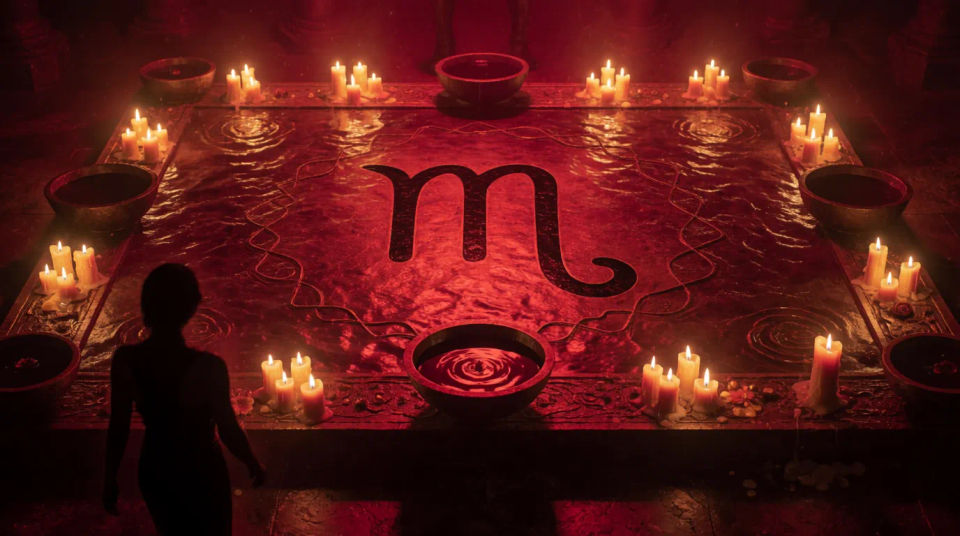 Escena de altar místico