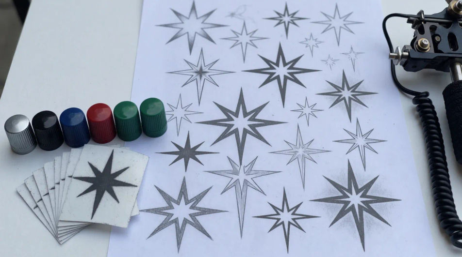 Design sheet flat lay