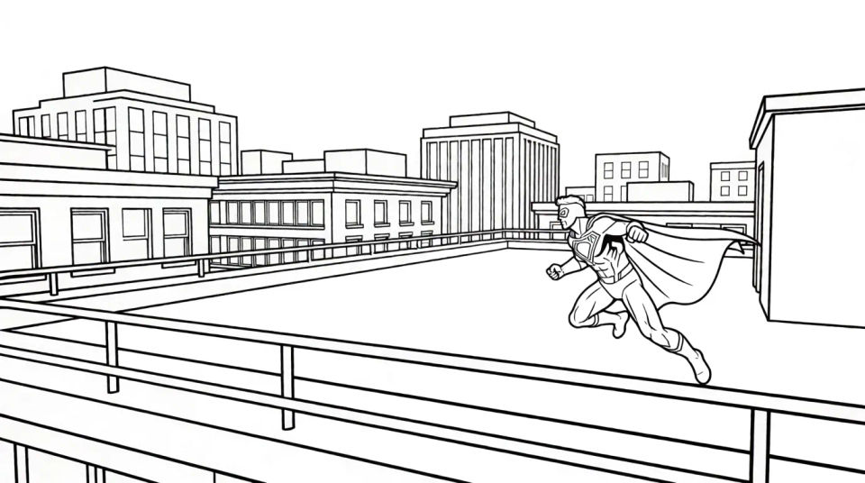 City rooftop rescue
