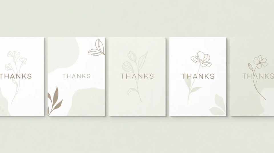 Matching stationery set