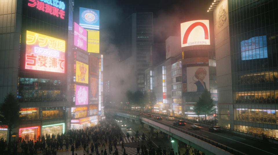 Shibuya bei Nacht
