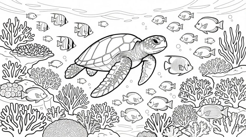 Underwater reef wide