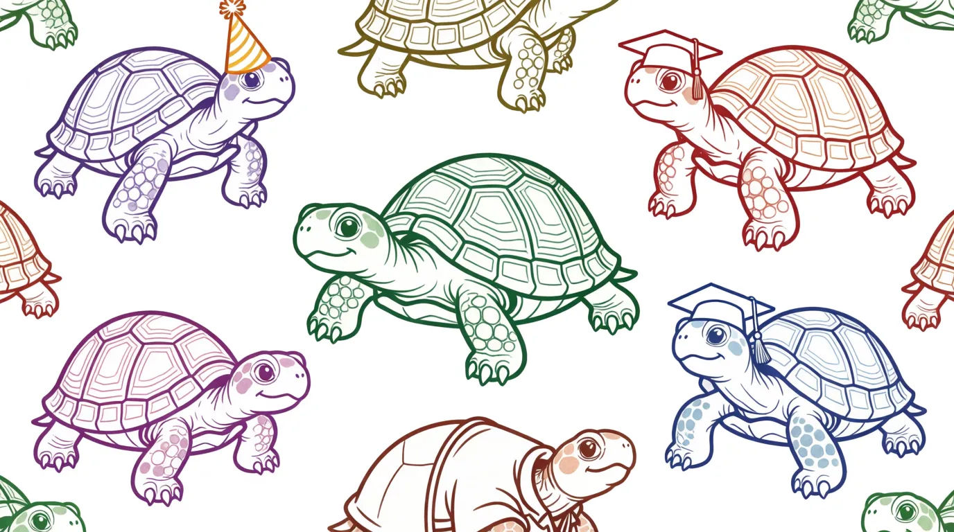 Turtle pattern sheet
