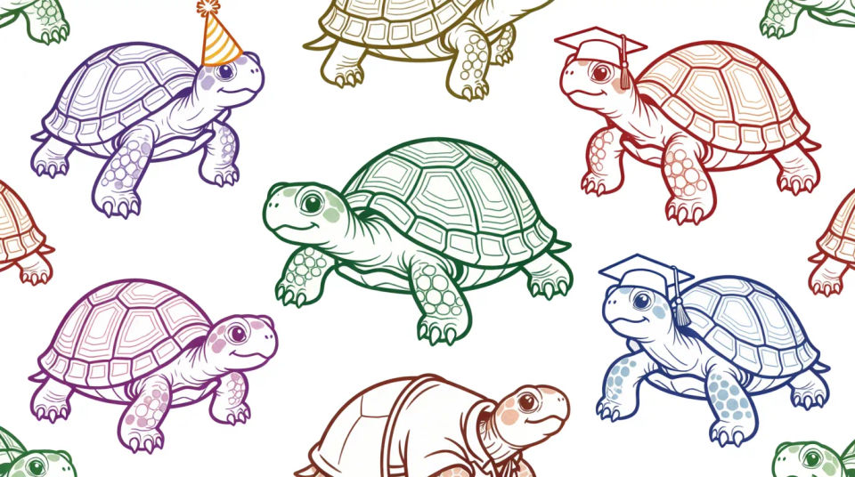 Turtle pattern sheet