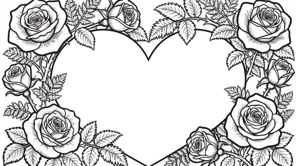 Garden of roses border