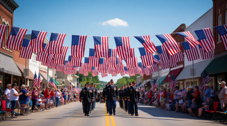 Parade of flags