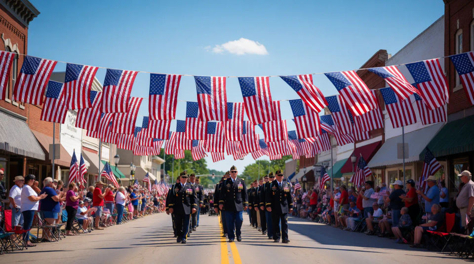Parade of flags