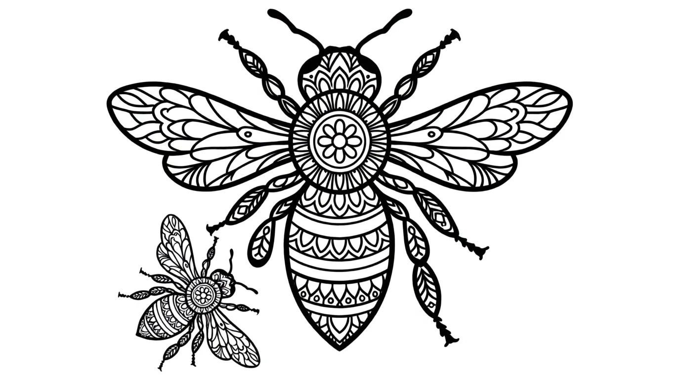Mandala bee panel