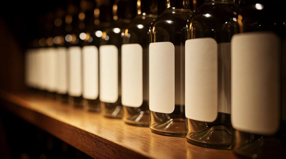Bar shelf scene