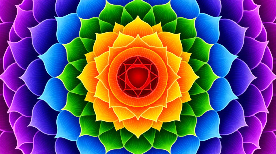 Lotus-Mandala-Hintergrund