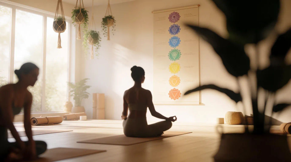 Ruhiges Meditationsstudio