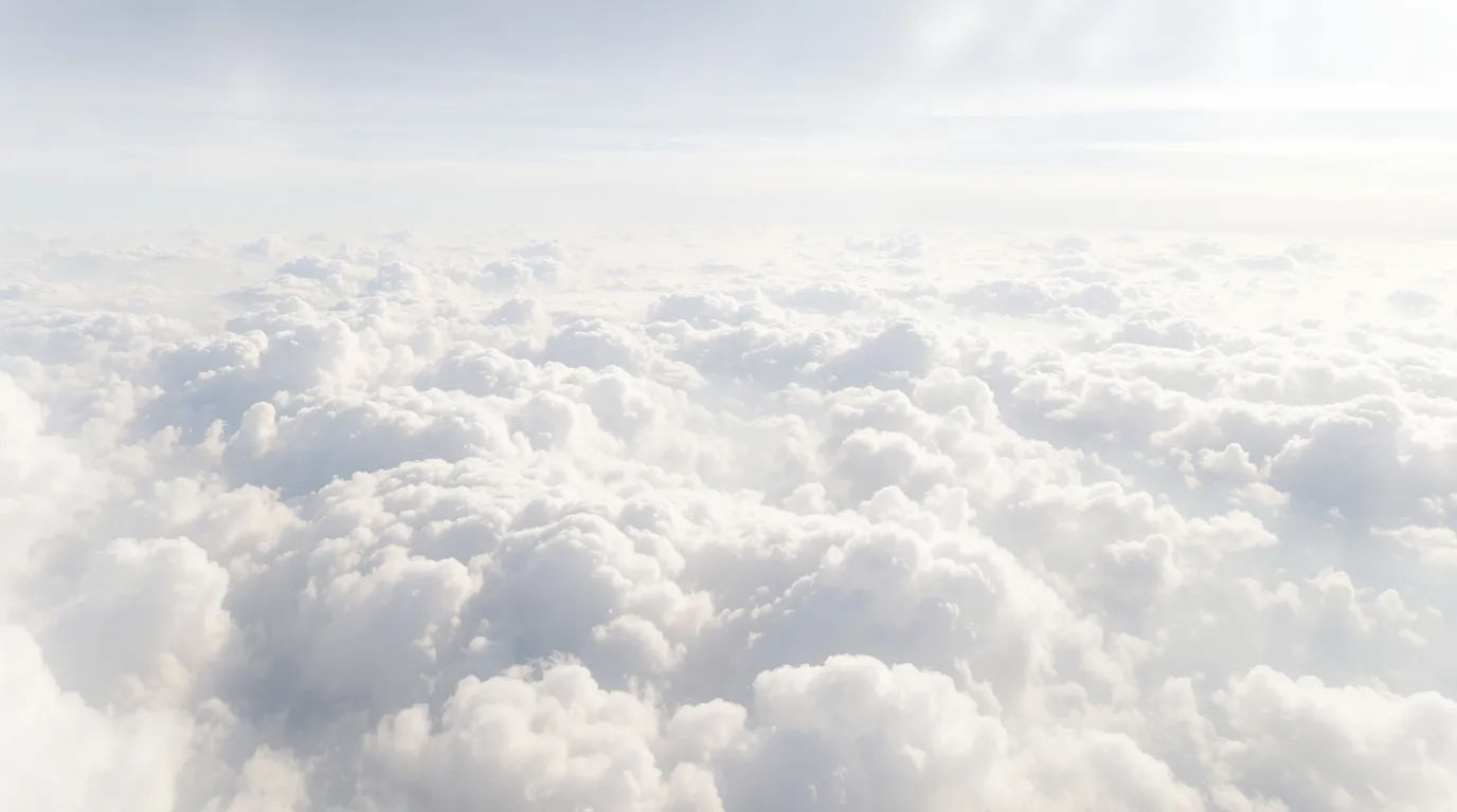 Cloud sea from above