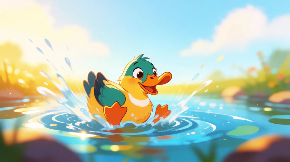 Pond splash
