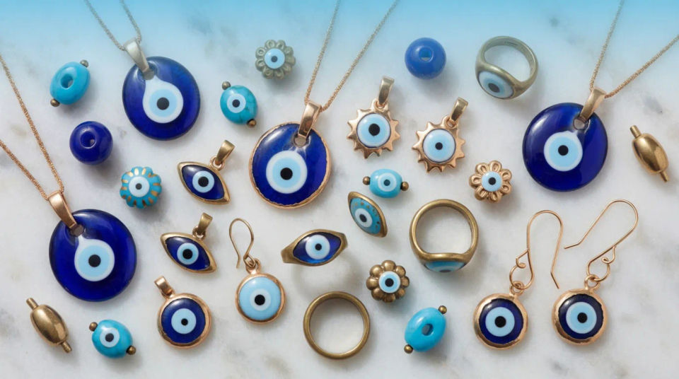 Schmuck-Flatlay