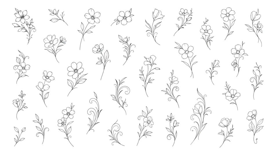 Floral flash sheet