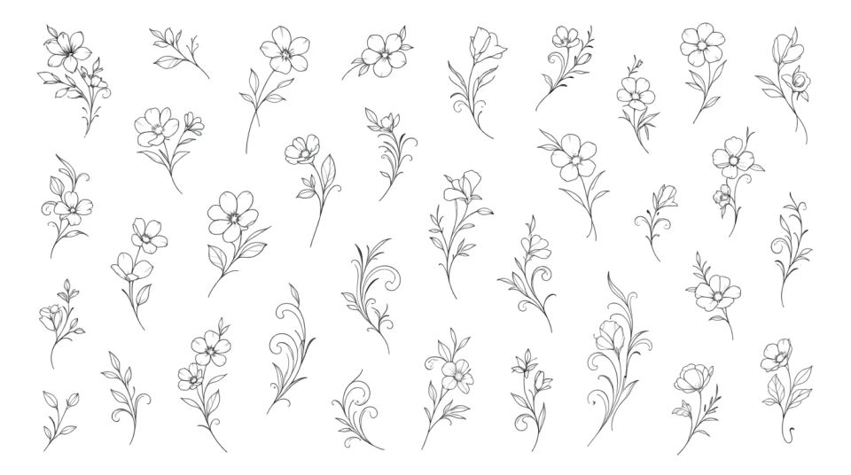 Floral flash sheet