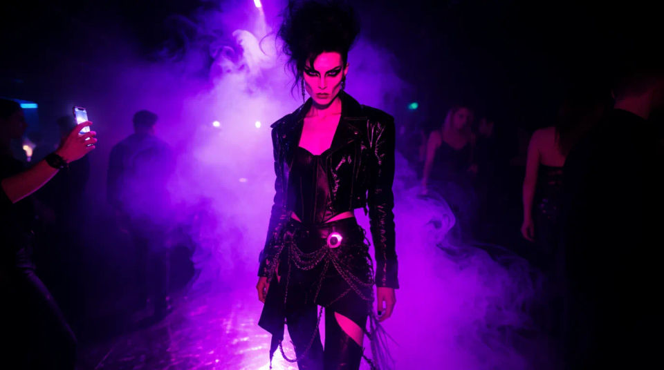 Neon goth club