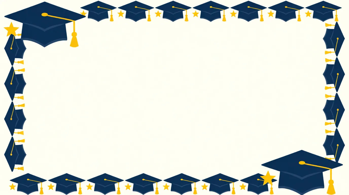 Graduation border frame
