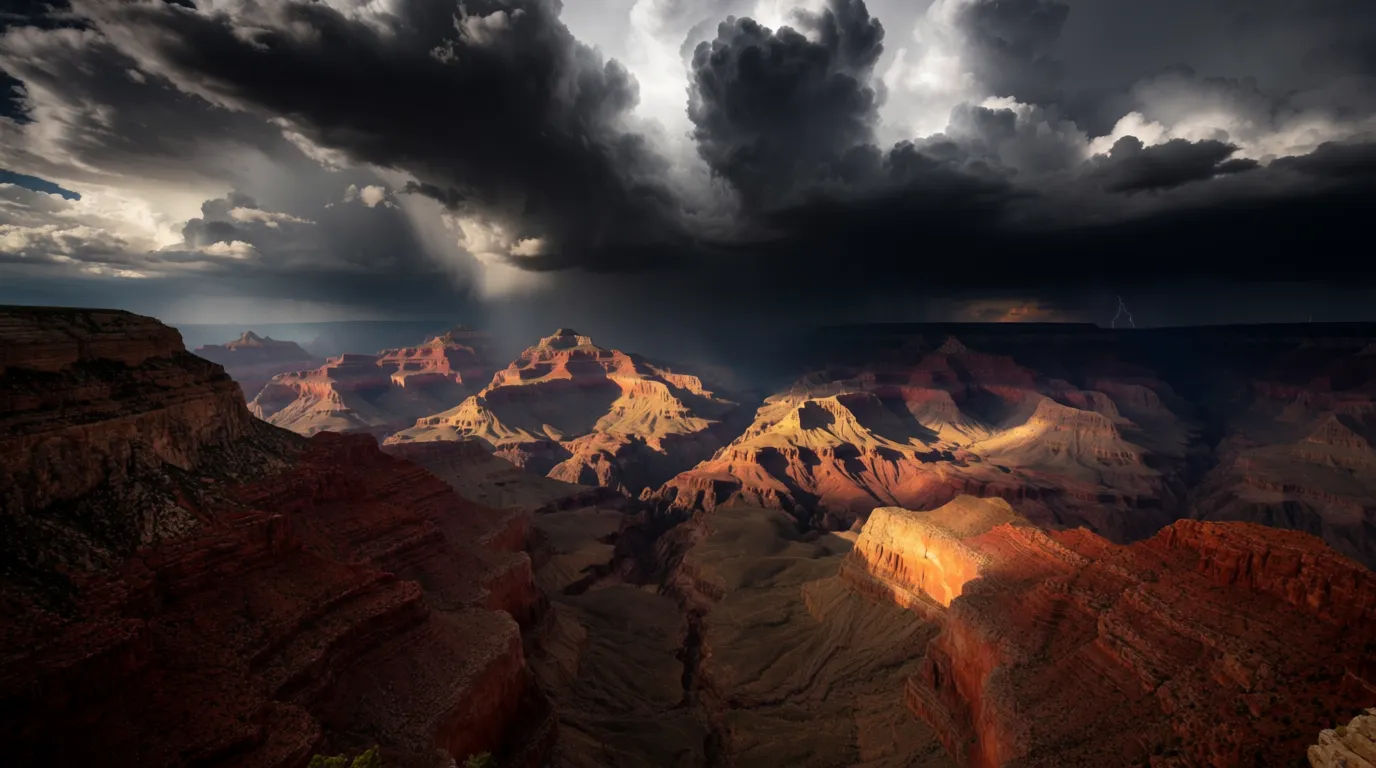 Storm over the canyon
