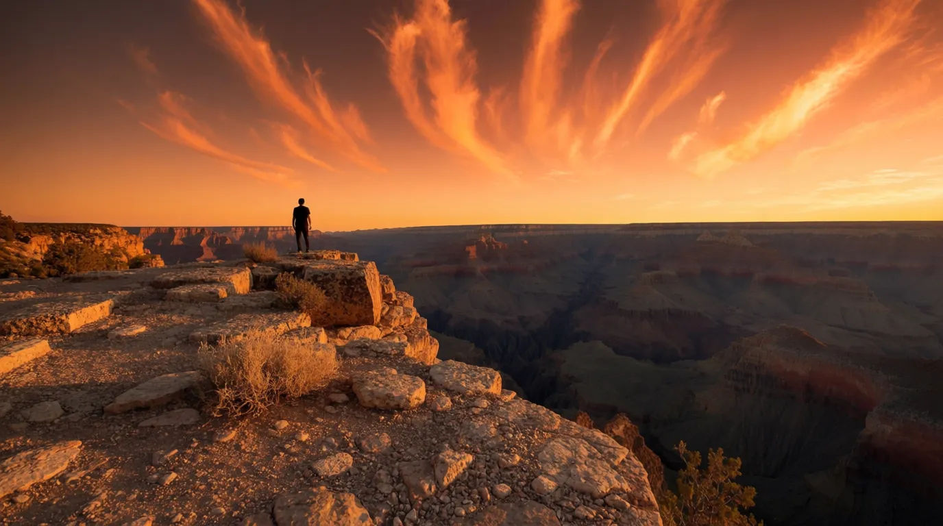 Sunset from the rim