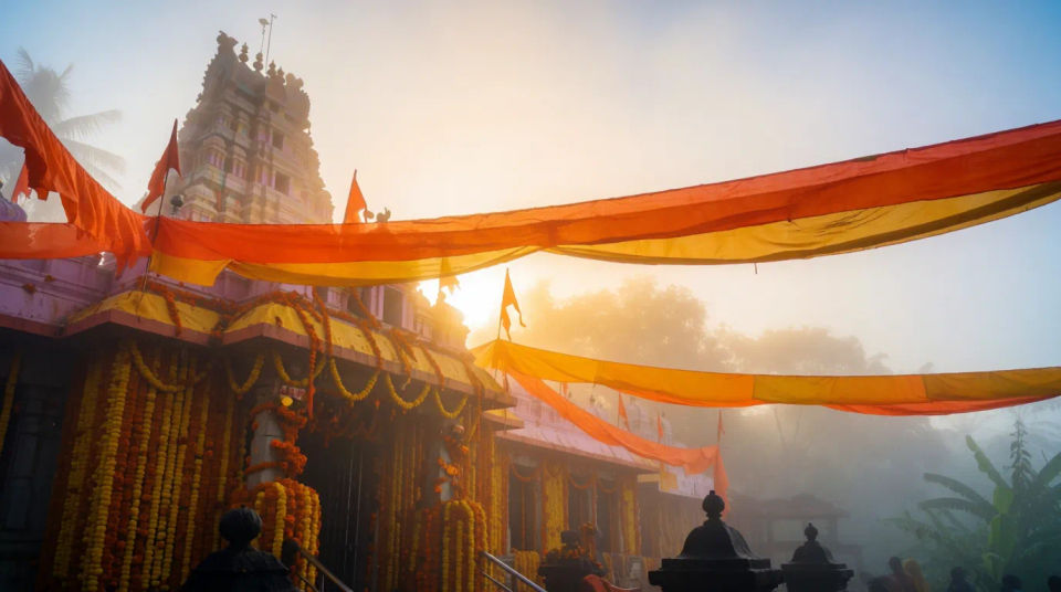 Temple at dawn
