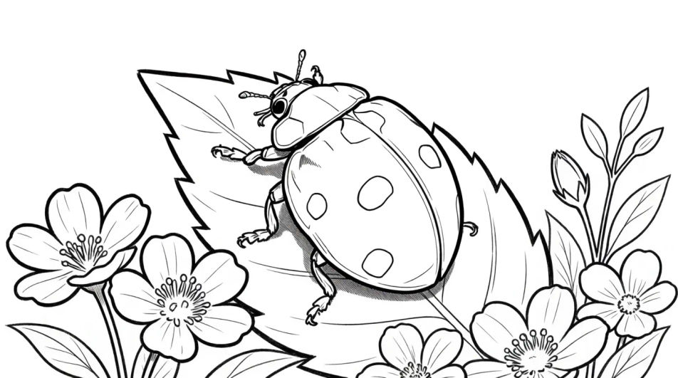 Ladybug in the garden