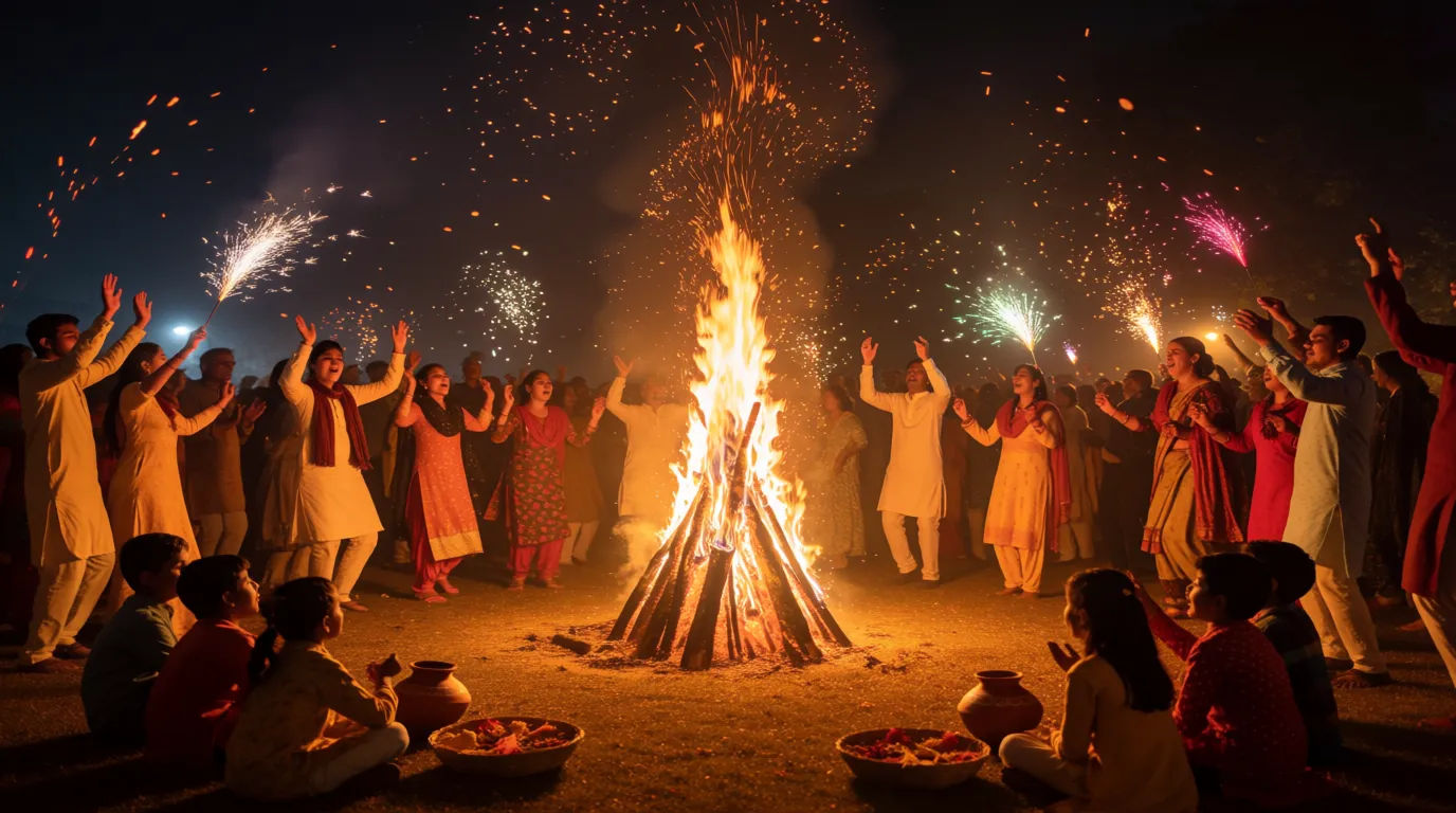 Bonfire gathering