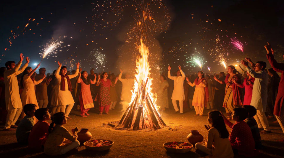 Bonfire gathering