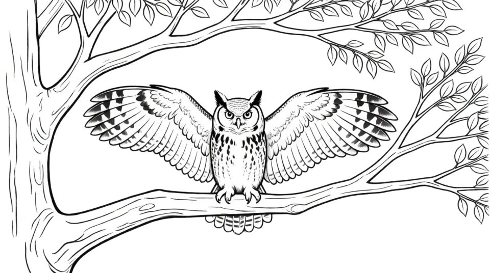 Owl in the tree