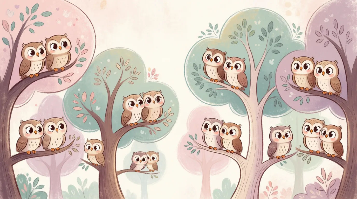 Whimsical owl grove